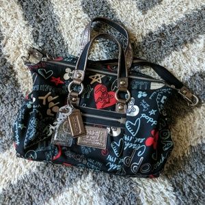 Coach Poppy Sabrina Graffiti Bag